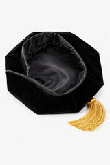Black Deluxe Doctorate Tam – 4-6-8 Sided Available