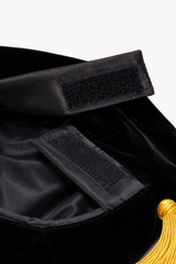 Black Deluxe Doctorate Tam – 4-6-8 Sided Available