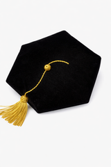 Black Deluxe Doctorate Tam – 4-6-8 Sided Available