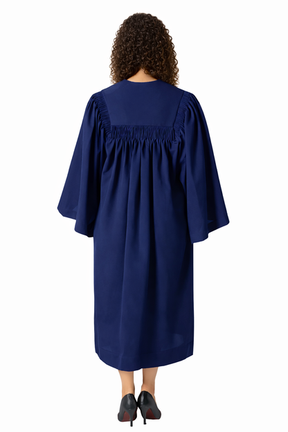 Premium Senior Trinity Choir Robe with Open Sleeves | Matte Polyester Church Choir Gown
