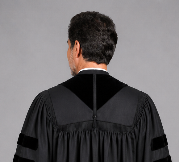 Premium Deluxe Black Clergy Robe