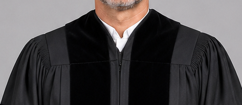 Premium Deluxe Black Clergy Robe