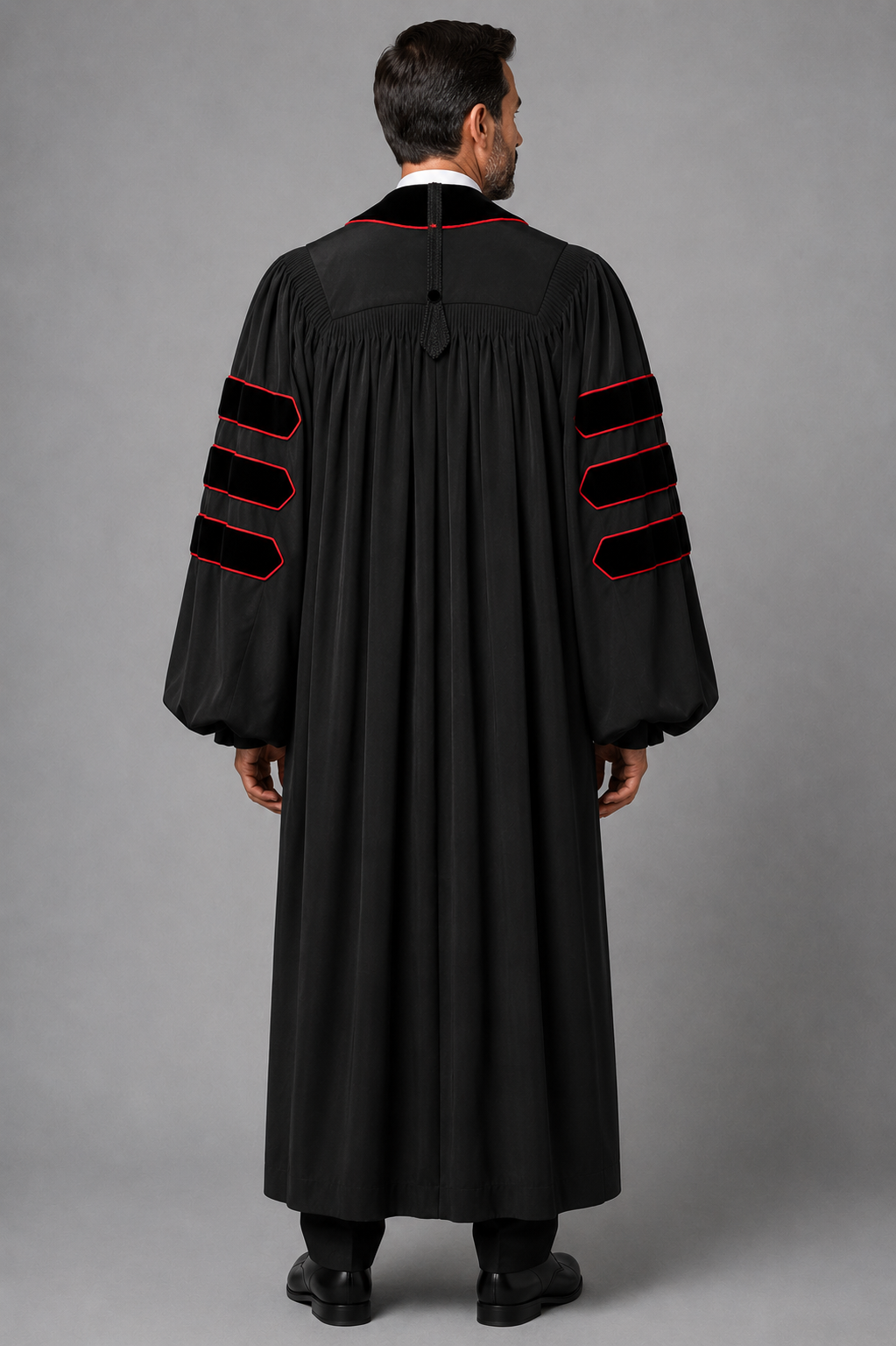 Premium Deluxe Black Dr. of Divinity Clergy Robe