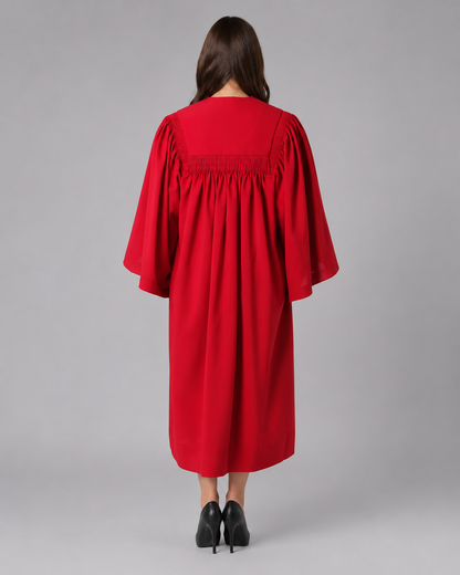 Premium Senior Trinity Choir Robe with Open Sleeves | Matte Polyester Church Choir Gown