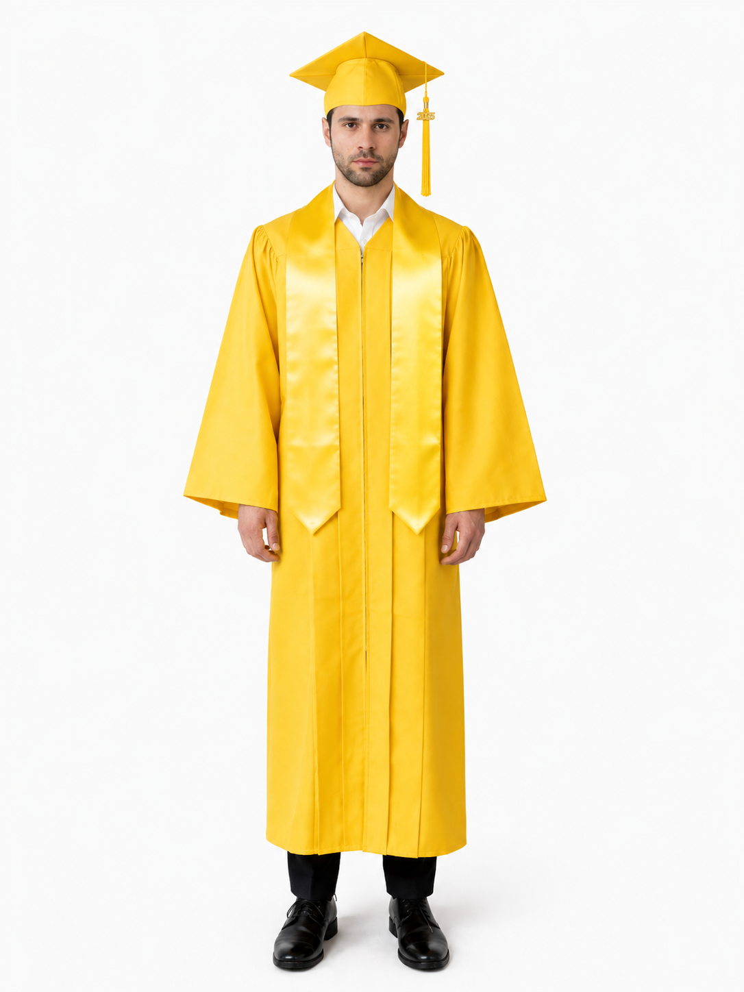 High School Graduation Cap Gown Package with Tassel & Stole Package | Premium Matte Finish 15 Color's