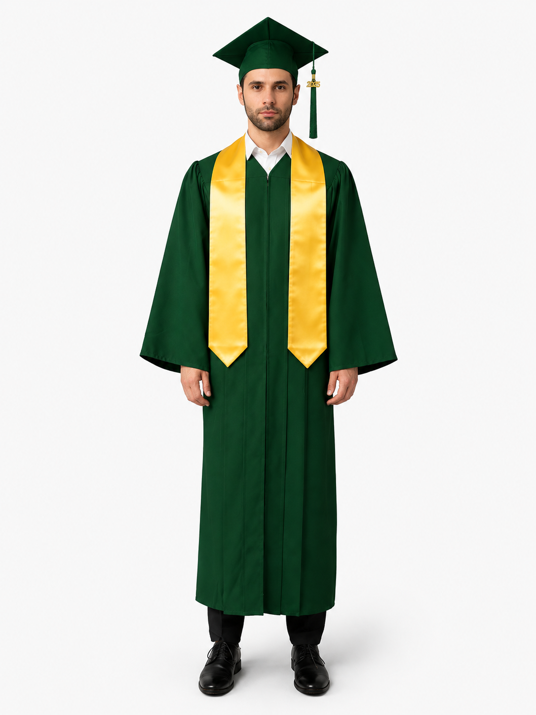 High School Graduation Cap Gown Package with Tassel & Stole Package | Premium Matte Finish 15 Color's