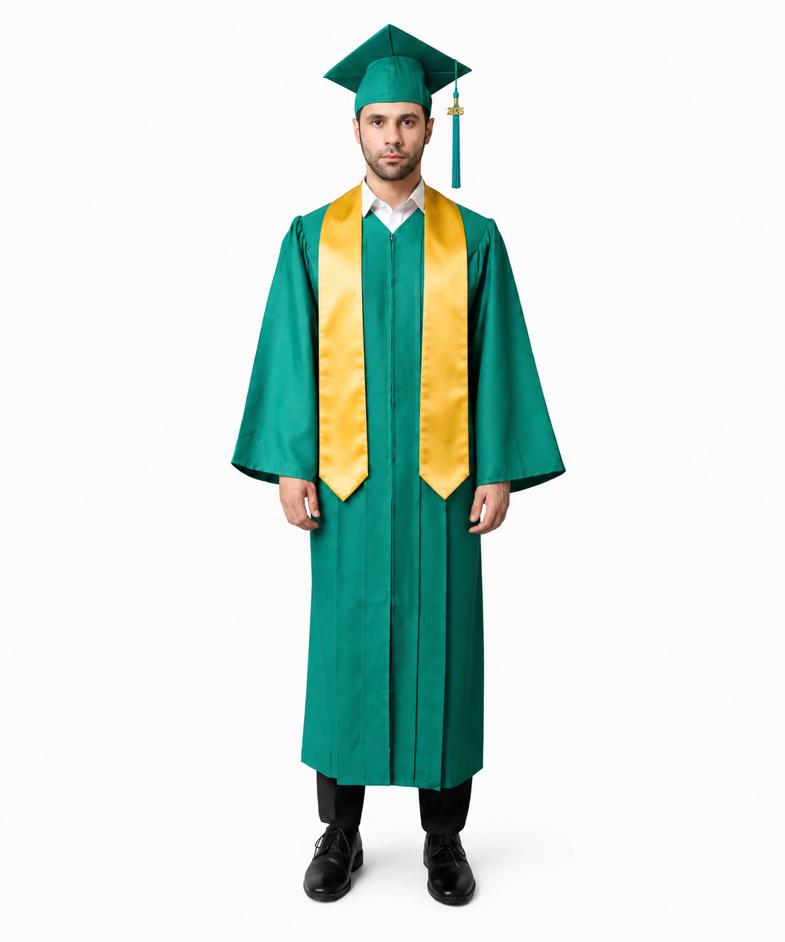 High School Graduation Cap Gown Package with Tassel & Stole Package | Premium Matte Finish 15 Color's