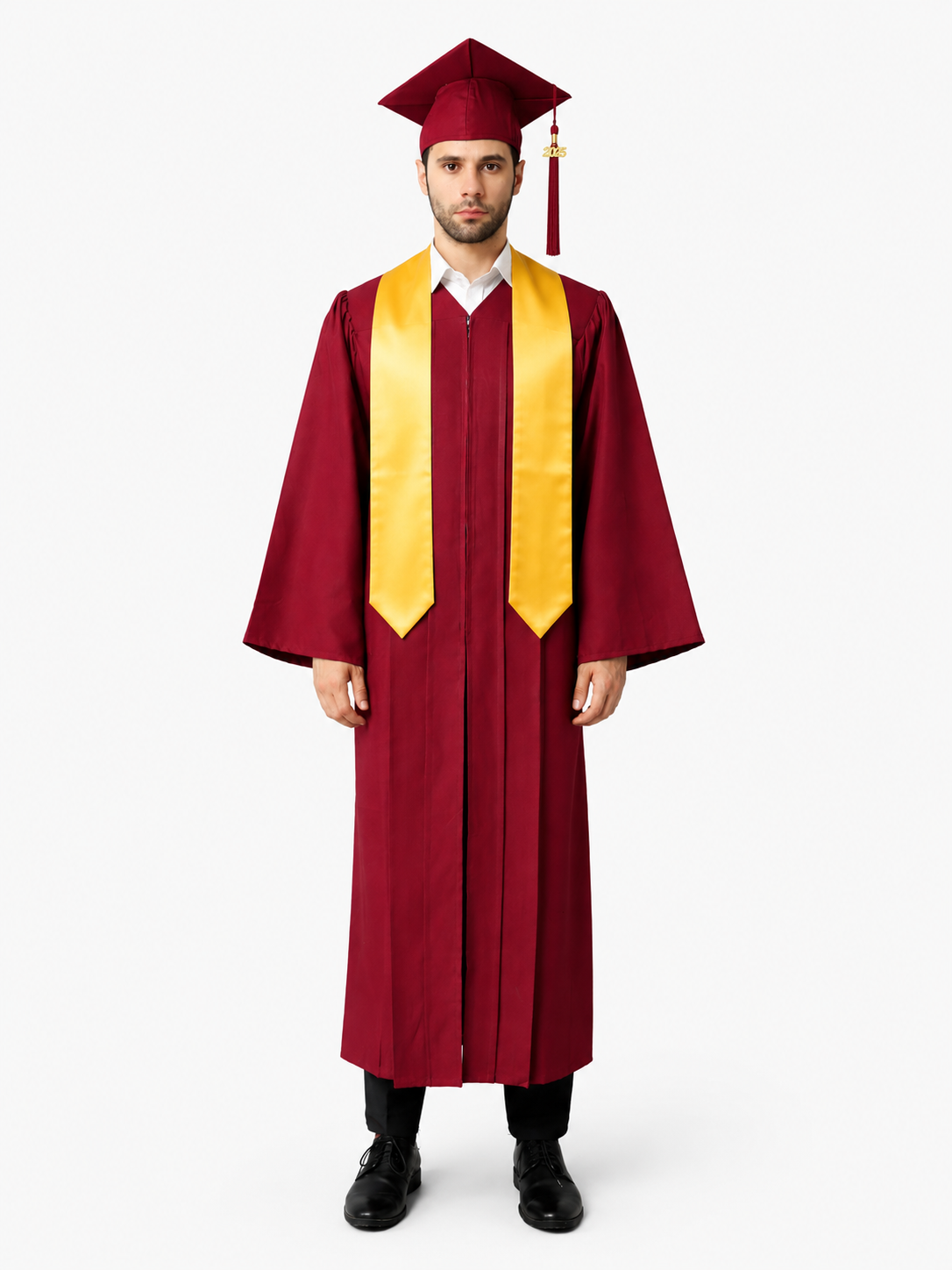 High School Graduation Cap Gown Package with Tassel & Stole Package | Premium Matte Finish 15 Color's