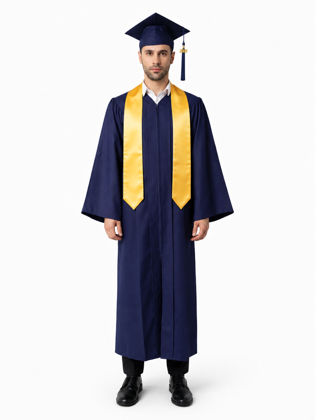 High School Graduation Cap Gown Package with Tassel & Stole Package | Premium Matte Finish 15 Color's