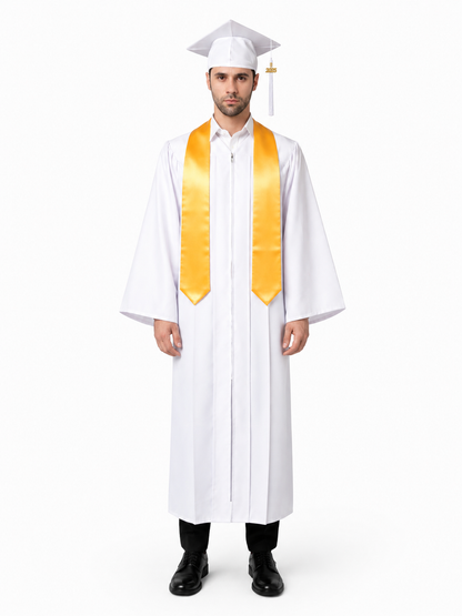 High School Graduation Cap Gown Package with Tassel & Stole Package | Premium Matte Finish 15 Color's