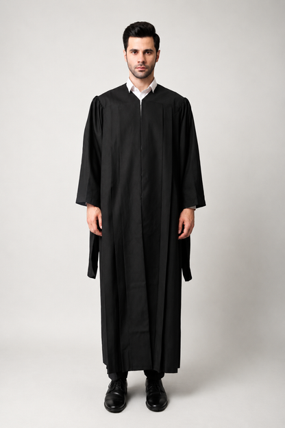 Classic Gathered Master Graduation Gown only