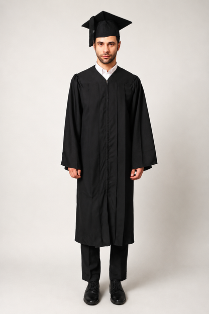 Bachelor's Graduation Cap & Gown Package with Tassel | Premium Matte Finish 15 Color's