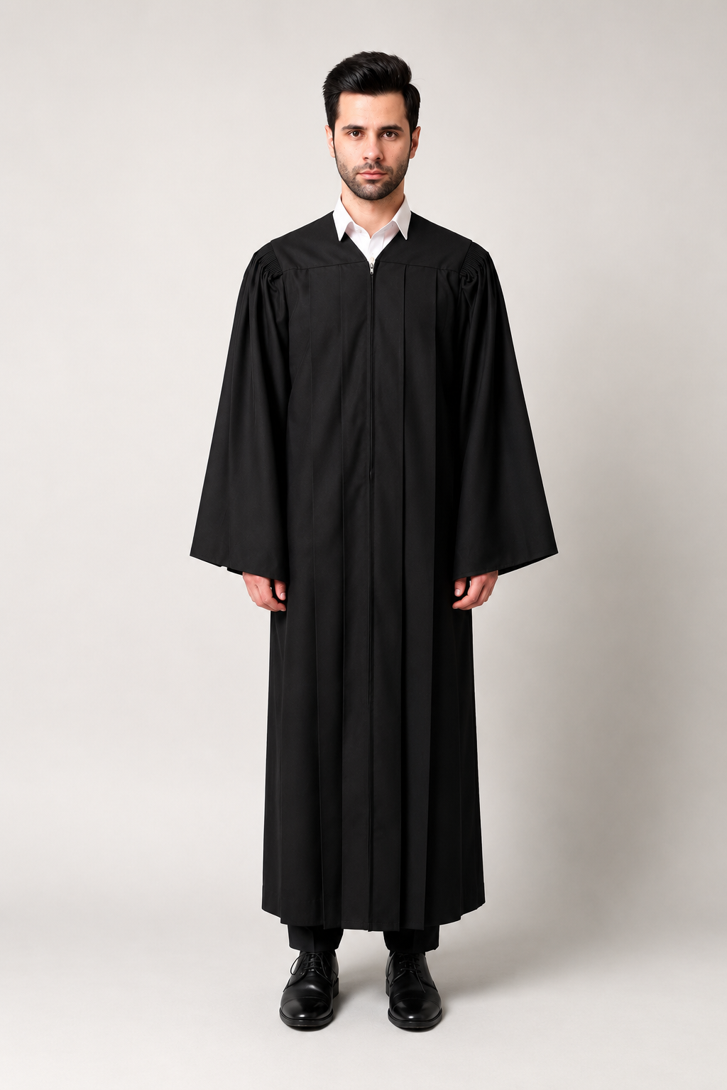 Premium Matte Fluted Bachelor Graduation Gown only