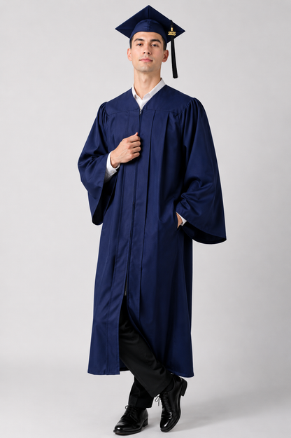 High School Graduation Cap & Gown Package with Tassel | Premium Matte Finish 15 Color's