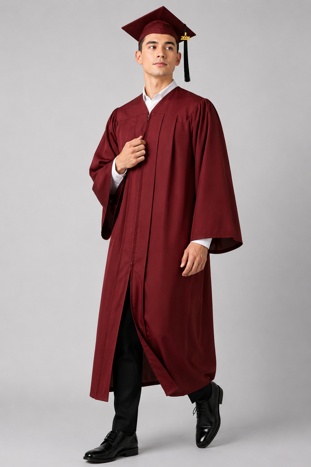High School Graduation Cap & Gown Package with Tassel | Premium Matte Finish 15 Color's