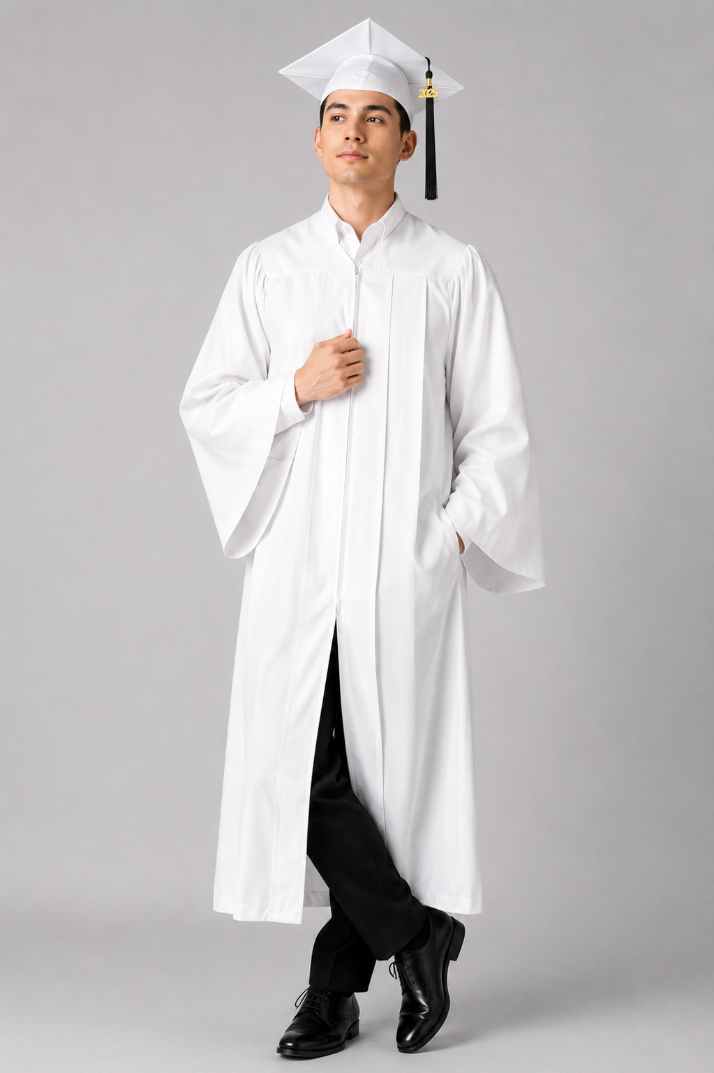 High School Graduation Cap & Gown Package with Tassel | Premium Matte Finish 15 Color's