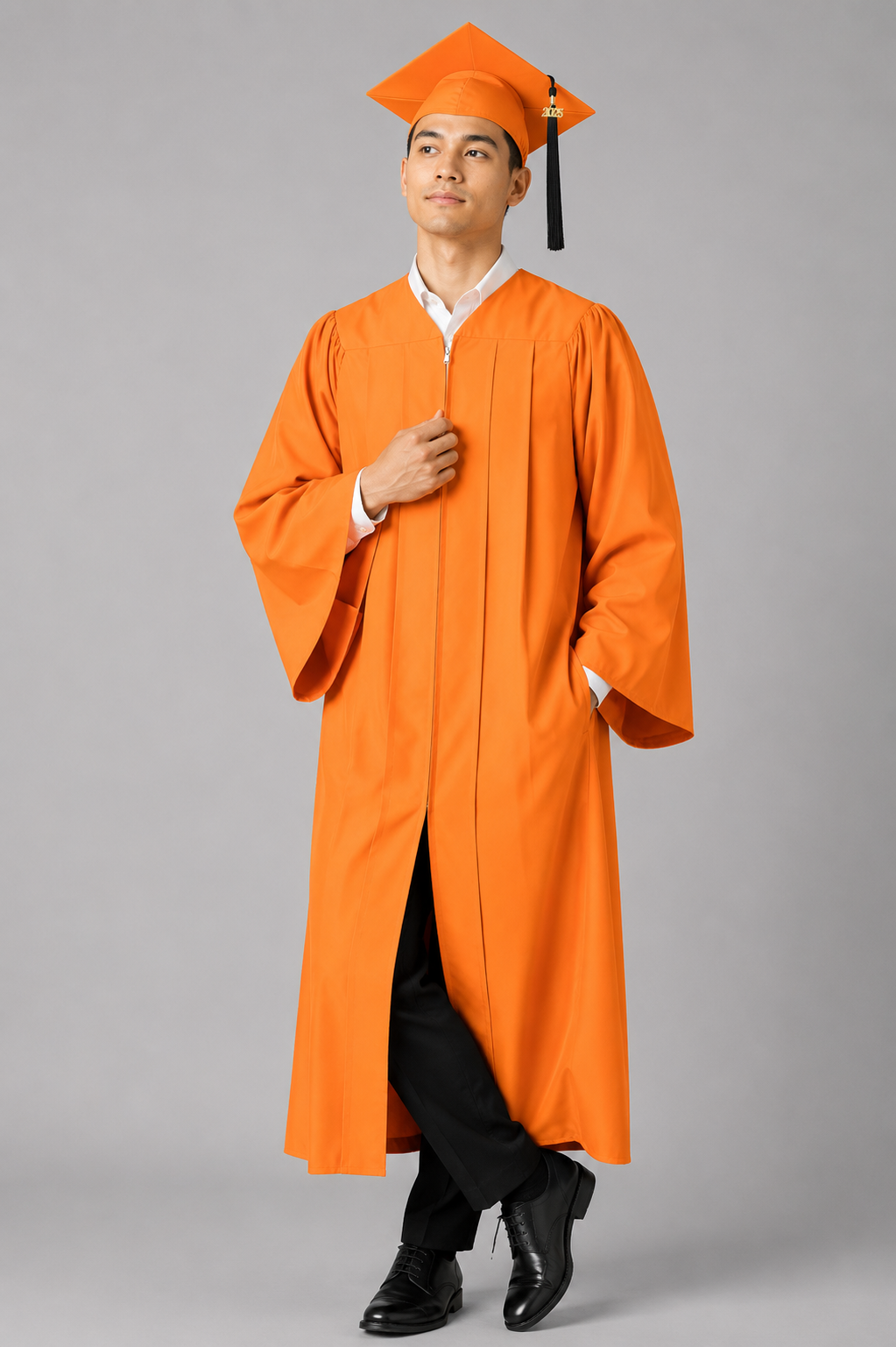 High School Graduation Cap & Gown Package with Tassel | Premium Matte Finish 15 Color's