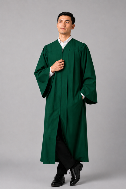 High School Graduation Gown Only | Premium Matte Finish 15 Color's