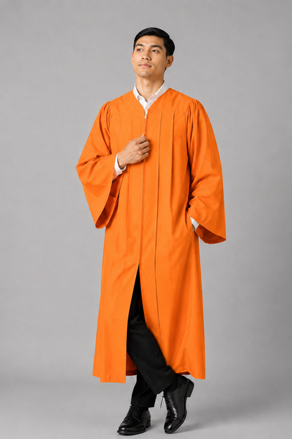 High School Graduation Gown Only | Premium Matte Finish 15 Color's