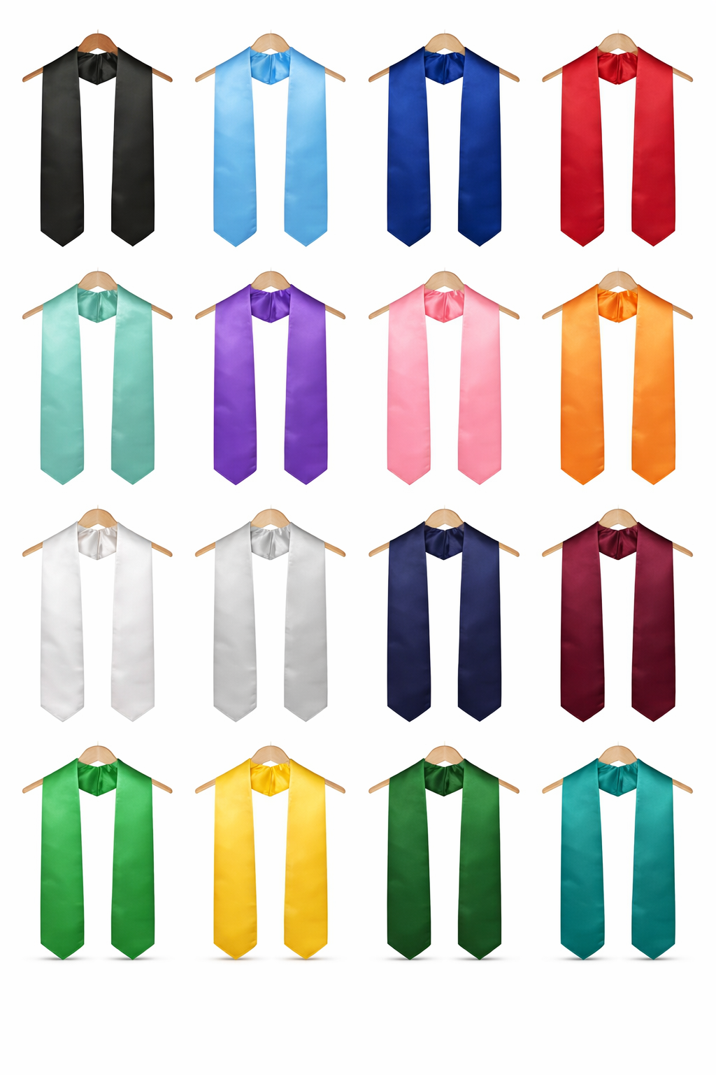 Kinder's Graduation Cap Gown Package with Tassel & Stole Package | Premium Matte Finish 15 Color's