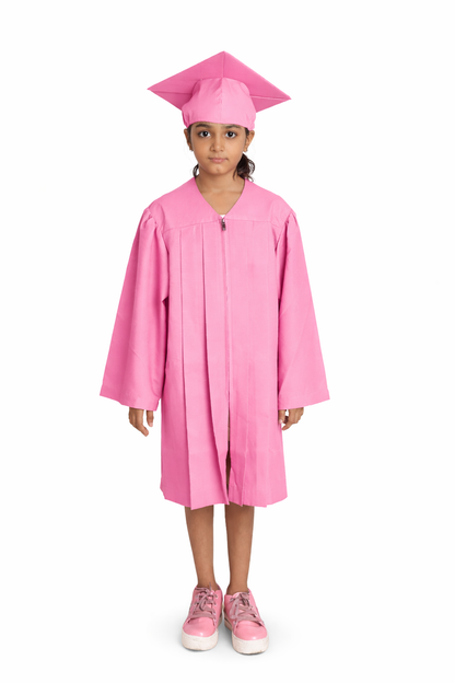 Kinder's Graduation Cap & Gown Package with Tassel | Premium Matte Finish 15 Color's