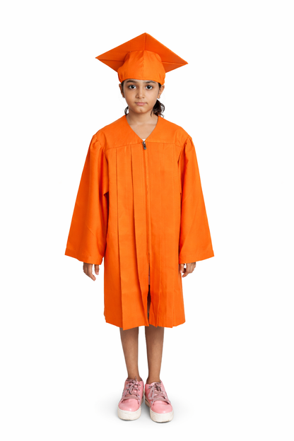 Kinder's Graduation Cap & Gown Package with Tassel | Premium Matte Finish 15 Color's