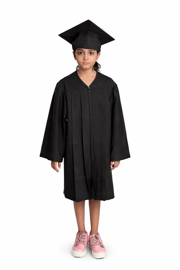 Kinder's Graduation Cap & Gown Package with Tassel | Premium Matte Finish 15 Color's