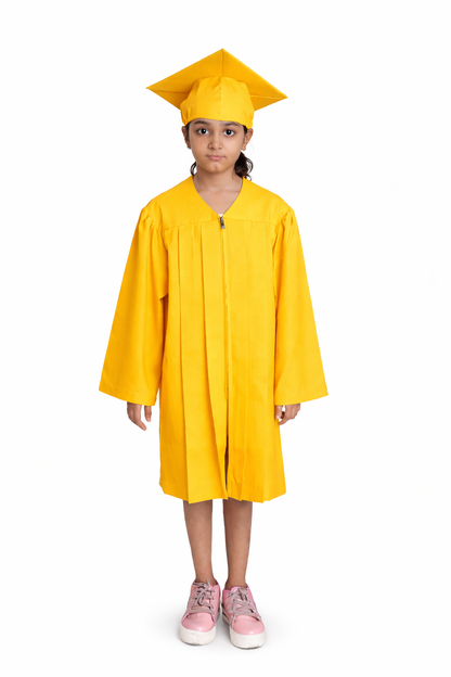 Kinder's Graduation Cap & Gown Package with Tassel | Premium Matte Finish 15 Color's