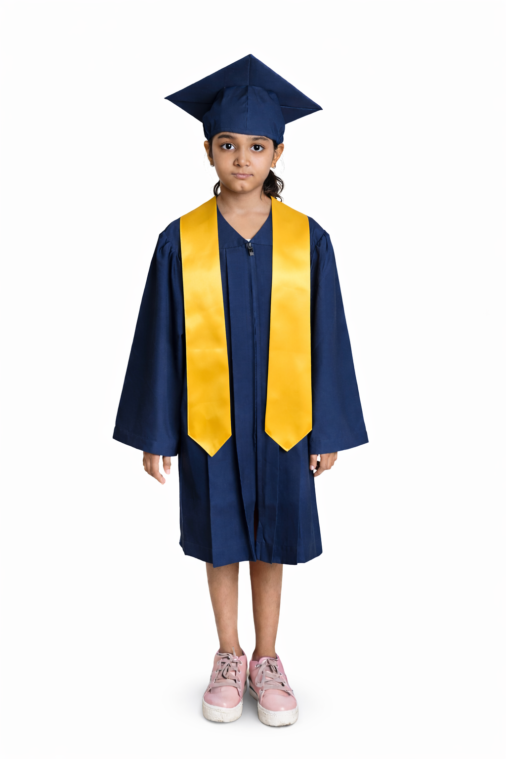 Kinder's Graduation Cap Gown Package with Tassel & Stole Package | Premium Matte Finish 15 Color's