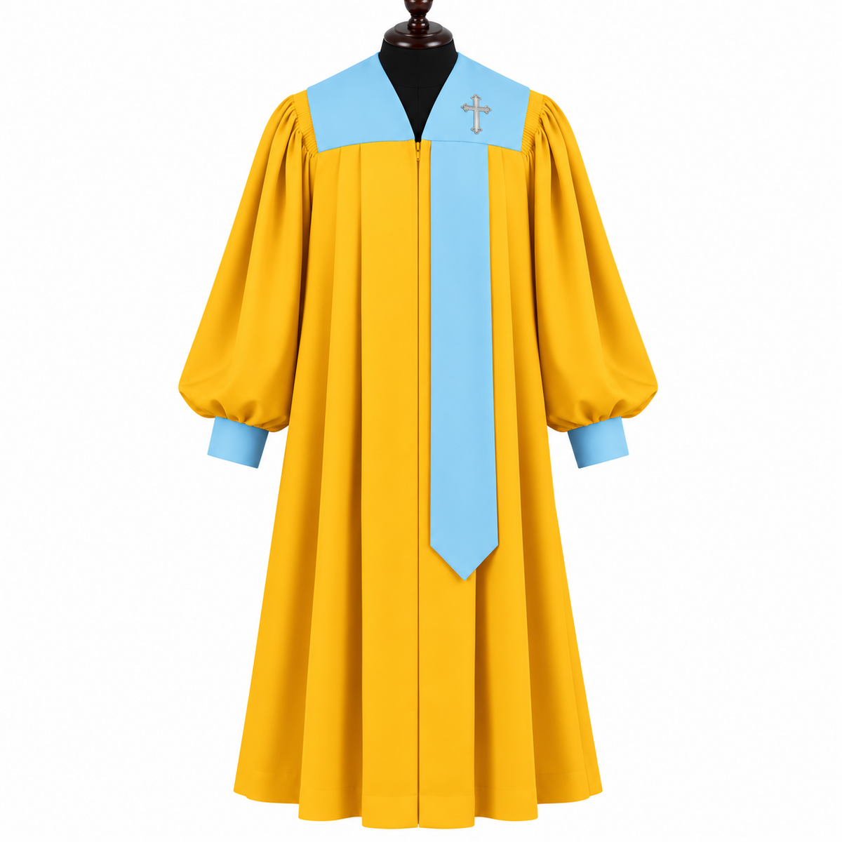 Covenant  Choir gold Robe – Multiple Sizes & Yoke Color Options