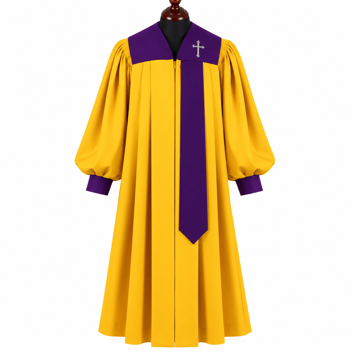 Covenant  Choir gold Robe – Multiple Sizes & Yoke Color Options