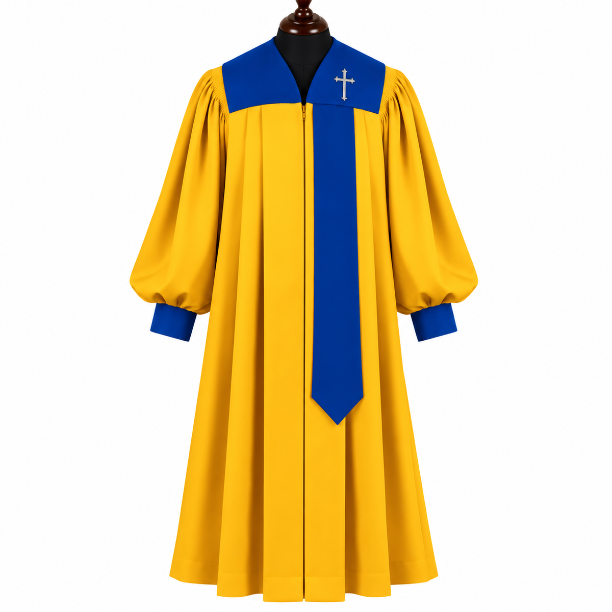 Covenant  Choir gold Robe – Multiple Sizes & Yoke Color Options