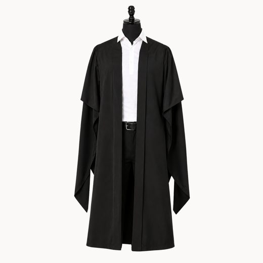 Deluxe Fluted Master Academic Gown