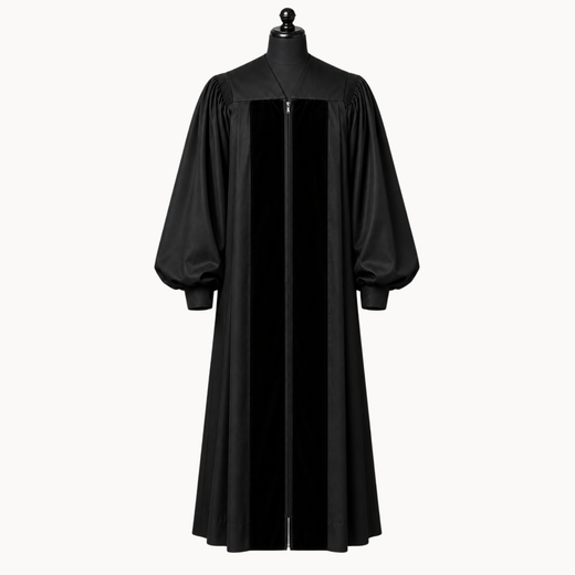 Premium Black Clergy Robe