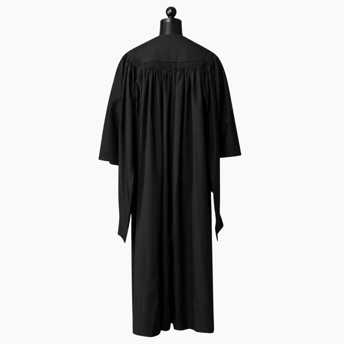 Premium Matte Fluted Master Graduation Gown Only