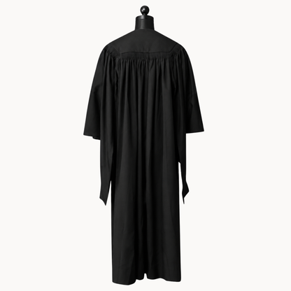 Premium Matte Fluted Master Graduation Gown Only