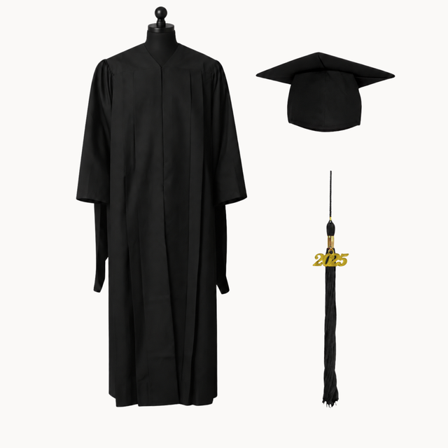Classic Gathered Master Graduation Gown, Cap & Tassel Package