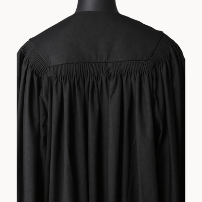 Premium Matte Fluted Master Graduation Gown Only