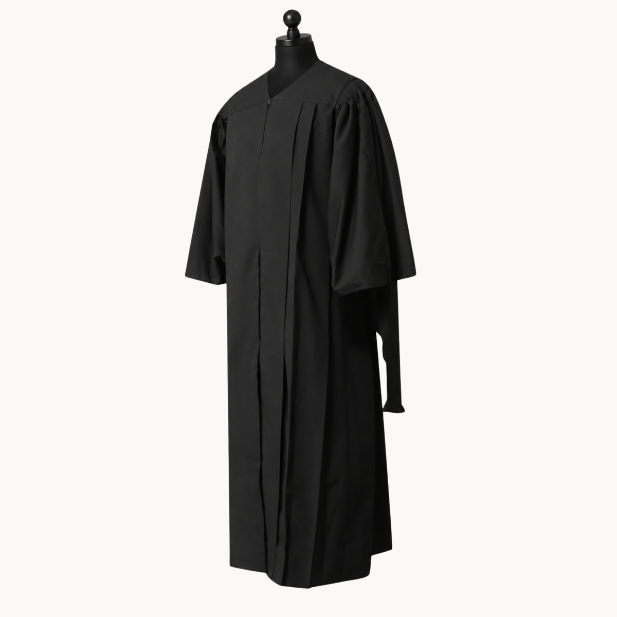 Premium Matte Fluted Master Graduation Gown Only
