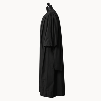 Premium Matte Fluted Master Graduation Gown Only
